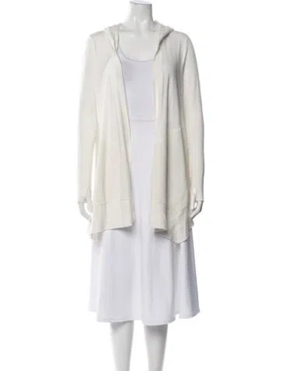Pre-owned Blanc Noir Open Front Sweater In Neutral