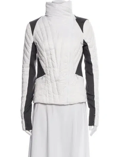 Pre-owned Blanc Noir Performance Jacket In White