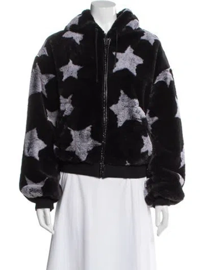 Pre-owned Blanc Noir Printed Jacket In Black