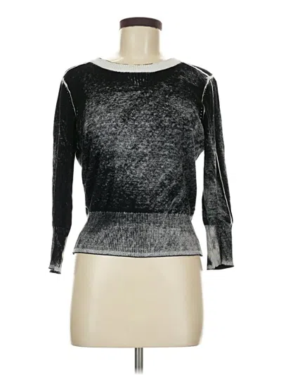 Pre-owned Blanc Noir Pullover Sweater In Silver