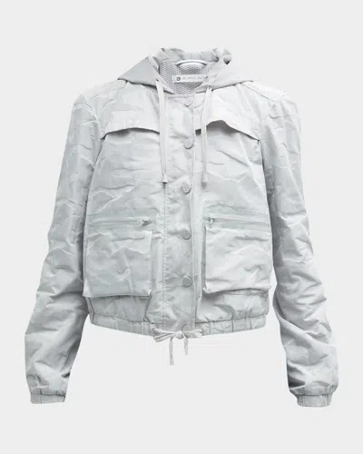 BLANC NOIR SKYFALL CAMO-PRINT AVIATOR JACKET