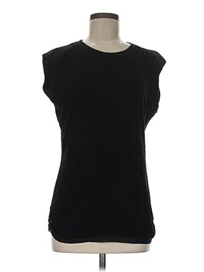 Pre-owned Blanc Noir Sleeveless Top Black Boatneck Tops