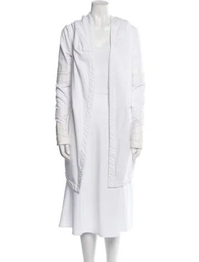 Pre-owned Blanc Noir Striped Vest In White