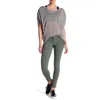 Blanc Noir Triumph Stretch Skinny Pants In Green In Green