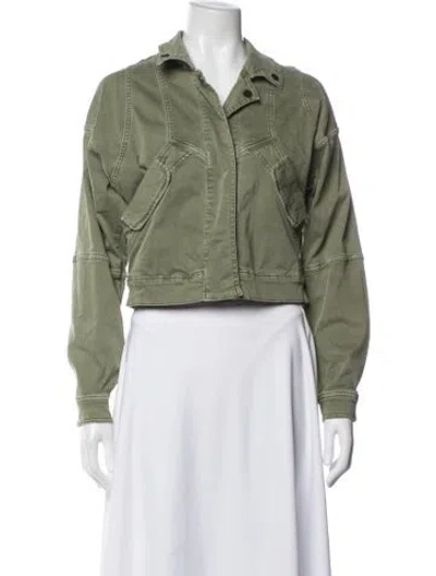 Pre-owned Blanc Noir Utility Jacket In Green