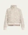 Blanc Noir Violette Camo Bomber Jacket In Pumice Stone