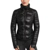 Blanc Noir Packable Water Repellent Down Puffer Jacket In Black
