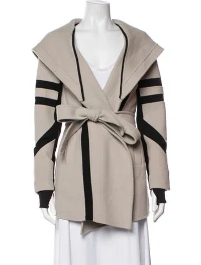 Pre-owned Blanc Noir Wool Jacket In Neutrals