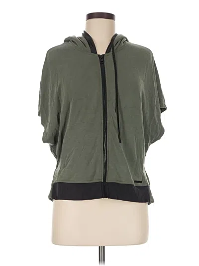 Pre-owned Blanc Noir Zip Up Hoodie In Green
