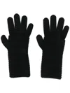 Blanca Knitted Cashmere Gloves In Black