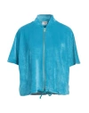 Blanca Luz Woman Sweatshirt Azure Size 8 Polyester, Elastane In Blue