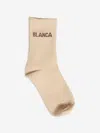 Blanca Sport Girls Logo Socks In Neutral