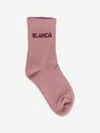 Blanca Sport Girls Logo Socks In Pink