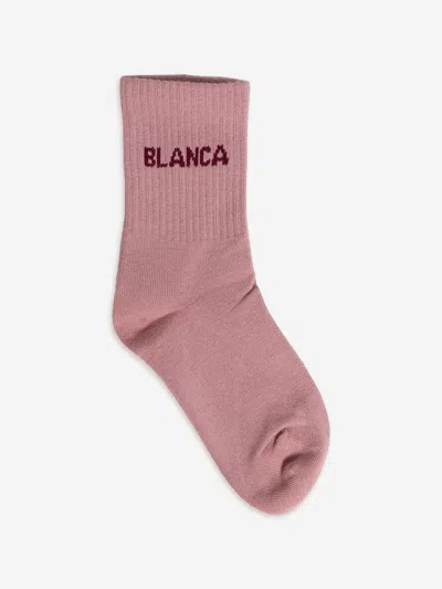 Blanca Sport Babies'  Girls Logo Socks In Pink