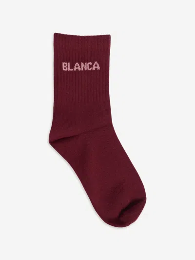 Blanca Sport Babies'  Girls Logo Socks In Red