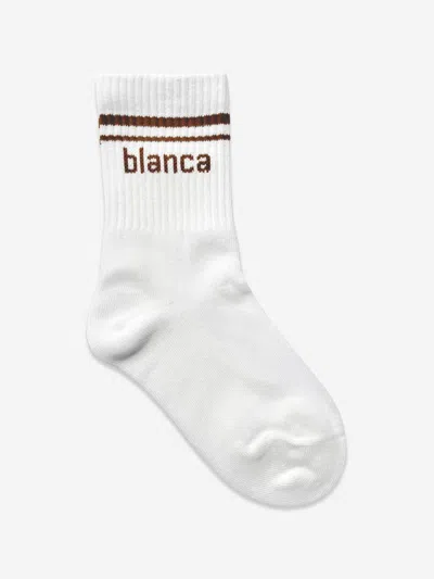 Blanca Sport Kids Sport Socks In White