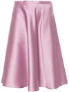 Blanca Vita A-line Midi Skirt In Purple