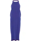 Blanca Vita Acmea Draped-detail Dress In Purple
