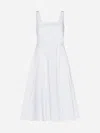 Blanca Vita Aesculus Flared Midi Dress In White