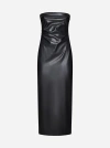 BLANCA VITA AGLAO FAUX LEATHER BUSTIER DRESS