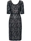 Blanca Vita Alnus Lace Midi Dress In Blue