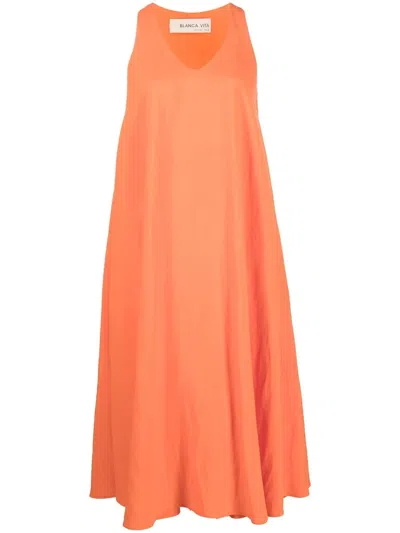Blanca Vita Aspasia A-line Dress In Orange