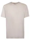 Blanca Vita Crew Neck T-shirt With Short Sleeves In Neutrals
