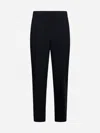 Blanca Vita Black Bi-stretch Gabardine Pito Trousers