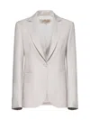 Blanca Vita Gelsemy Single-breasted Blazer In Beige