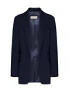 Blanca Vita Blue Cady Gesne Blazer In Blue