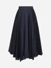 Blanca Vita Blue Muslin Gaudia Full Midi Skirt