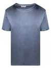 BLANCA VITA BLANCA VITA BLUE ROUND NECK T-SHIRT