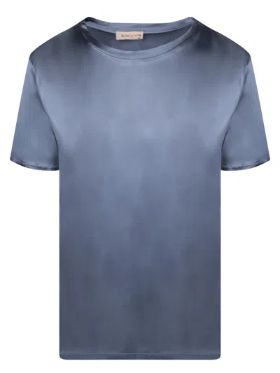 Blanca Vita Blue Round Neck T-shirt