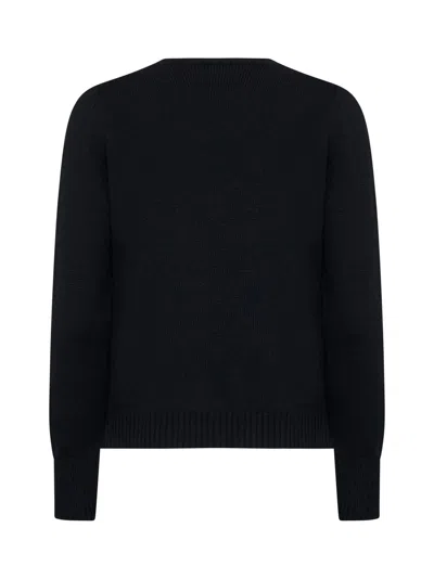 Blanca Vita <br/>crew-neck Sweater In Black Virgin Wool