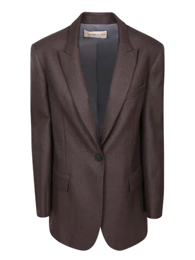 Blanca Vita Brown Single-breasted Jackets