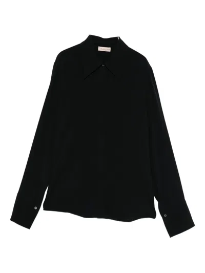 Blanca Vita Button-up Shirt In Black