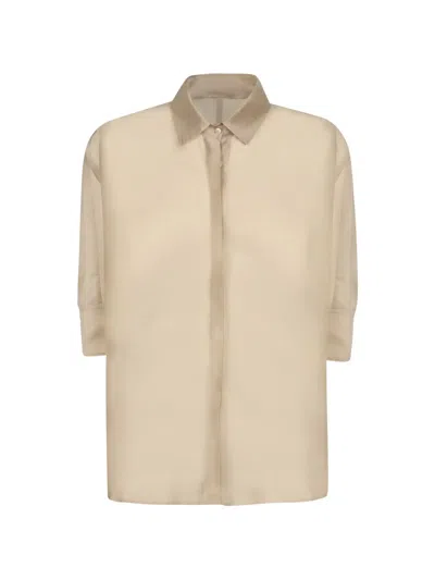 Blanca Vita Button-up Shirt In Neutral