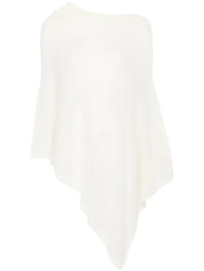 Blanca Vita Cashmere Poncho In Neutral