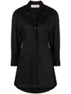 Blanca Vita Catalpa Cotton Shirt Dress In Schwarz