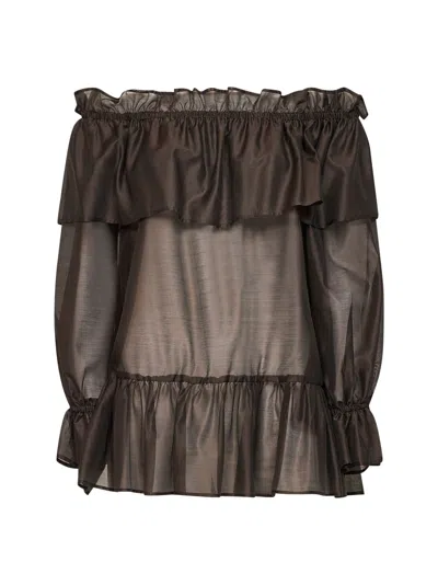 Blanca Vita Cevil Blouse In Brown