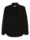 Blanca Vita Chest-pockets Shirt In Black