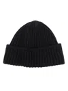 Shop Blanca Vita Chunky-knit Beanie Hat In Black