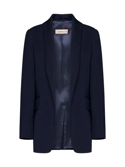 Blanca Vita Gesne Oversized Blazer In Blue