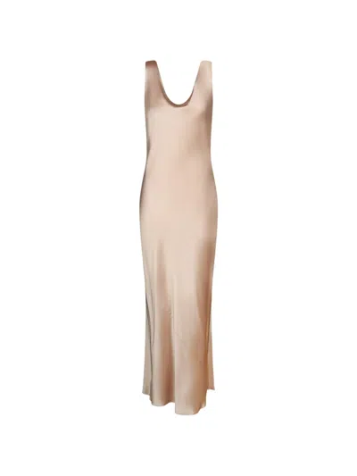 Blanca Vita Cowl-back Sleeveless Maxi Dress In Pink