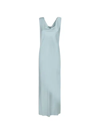 Blanca Vita Cowl-neck Draped-back Maxi Dress In Black