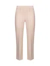 Blanca Vita Cream Stretch Jersey Pioppo Trumpet Trousers In Neutral