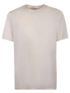 Blanca Vita Crew Neck T-shirt With Short Sleeves In Neutrals