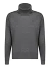 Blanca Vita Cropped Grey Cashmere Sweater In Grey