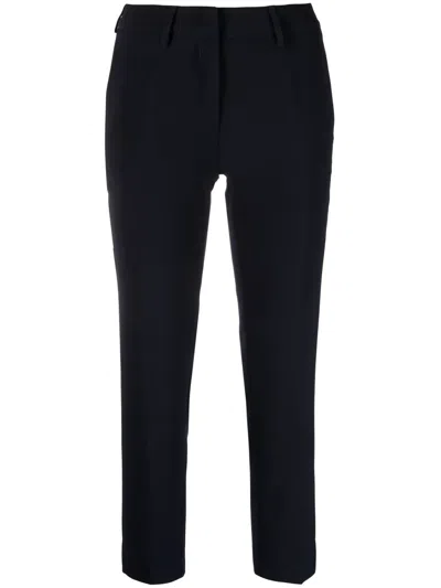 Blanca Vita Cropped Leg Trousers In Blue