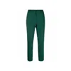 Blanca Vita Cropped Tailored Trousers In Green